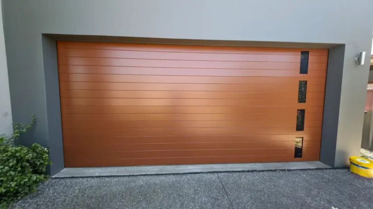 Painted garage door