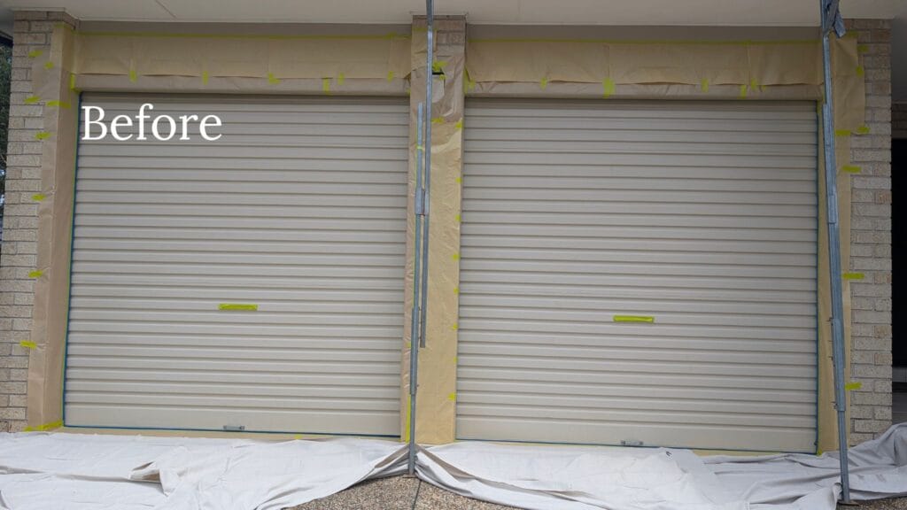 Garage Door Painting (Before)