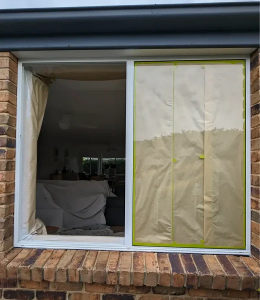 aluminium window painting