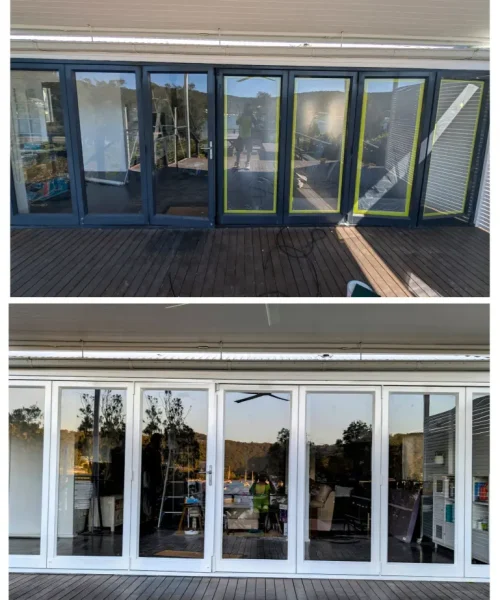 aluminium windows painting