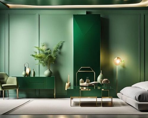 dark green bedroom colour combinations